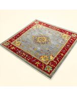 Harrison Power Loom Gray/Red/Yellow Rug (synthetic illustration; no displayed measurements)