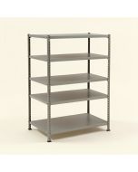 72 '' H X 14 '' W X 36 '' D 5-Tier Shelving Unit (synthetic illustration; no displayed measurements)