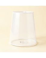 6 '' H Glass Drum Lamp Shade ( Screw On ) In White (synthetic illustration; no displayed measurements)