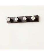 Govind 4-Light Dark Bronze Dimmable Vanity Light (synthetic illustration; no displayed measurements)