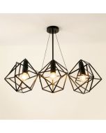 Lancashire 3-Light Led Unique / Statement Geometric Chandelier (synthetic illustration; no displayed measurements)
