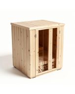 Grayson 4 - Person Traditional Steam Sauna In Fir (synthetic illustration; no displayed measurements)