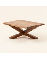 Jiro Cross Legs Coffee Table (synthetic illustration; no displayed measurements)