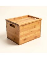 Mikhail Rolltop Bamboo Bread Box (synthetic illustration; no displayed measurements)