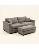 Wardlow 112 '' Wide Right Hand Facing Sofa & Chaise With Ottoman (synthetic illustration; no displayed measurements)