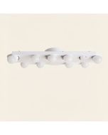 10-Light Dimmable Led White Vanity Light (synthetic illustration; no displayed measurements)