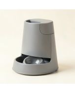 Pet Cat Dog Automatic Feeders Dispenser Automatic Gravity Feeders Bottle Stand Gray (synthetic illustration; no displayed measurements)