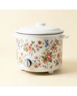 Narita 5.5 Qt . Electric Floral Patterned Slow Cooker (synthetic illustration; no displayed measurements)