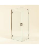 Unidoor Toulon 47 '' W X 72 '' H Hinged Frameless Shower Door With Clearmax Technology (synthetic illustration; no displayed measurements)
