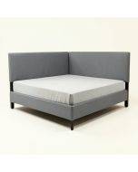 Roussel Metal Twin Upholstered Standard Bed (synthetic illustration; no displayed measurements)