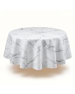 Ivy Bronx Indoor Outdoor Patio Round Fitted Vinyl Tablecloth (synthetic illustration; no displayed measurements)