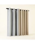 Solid Blackout Thermal Grommet Curtain Panels (synthetic illustration; no displayed measurements)