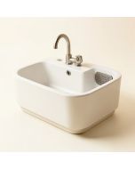 Dorn 30 '' L X 18 '' W Farmhouse Kitchen Sink With Grid Strainer And Drain Assembly (synthetic illustration; no displayed measurements)
