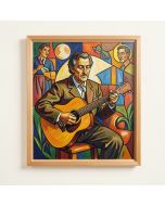 Three Musicians By Pablo Picasso - Painting Print (synthetic illustration; no displayed measurements)