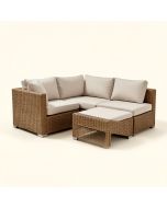 Chaly Patio Sectional With Cushions (synthetic illustration; no displayed measurements)