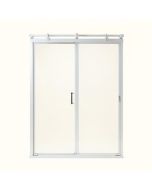 Mirage-X 56 '' W X 72 '' H Single Sliding Semi-Frameless Shower Door With Clearmax™ Technology (synthetic illustration; no displayed measurements)