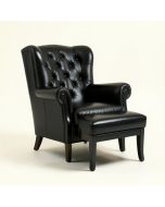 29.5 '' Wide Tufted Wingback Chair And Ottoman (synthetic illustration; no displayed measurements)