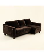 Branham 110.5 '' Wide Velvet Reversible Sofa & Chaise (synthetic illustration; no displayed measurements)