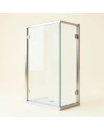 Aqua Ultra 47.75 '' W X 58 '' H Hinged Frameless Tub Door (synthetic illustration; no displayed measurements)
