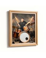 Drummers Drumming By Cathy Walters - Print (synthetic illustration; no displayed measurements)