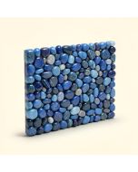 Lapis 3 '' X 12 '' Glass Pebbles Subway Wall & Floor Tile (synthetic illustration; no displayed measurements)
