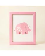 Acworth Pink You And Me Elephant Framed Art (synthetic illustration; no displayed measurements)