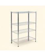 Sleaford 72 '' H X 36 '' W X 18 '' D Tier Industrial Wire 4 Shelf Shelving Unit Starter (synthetic illustration; no displayed measurements)