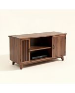 George Oliver Mid-Century Tv Stand With 2 Storage Shelves & Door For Christmas Gift (synthetic illustration; no displayed measurements)