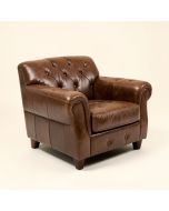Gillmore 31 '' Wide Tufted Cowhide Armchair (synthetic illustration; no displayed measurements)